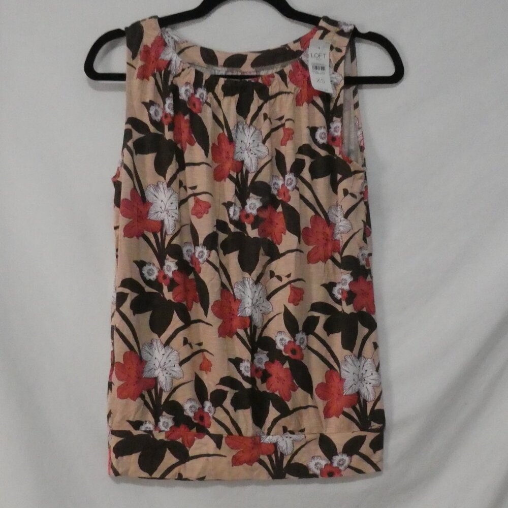 LOFT OUTLET Floral Sleeveless Tank Top - Size XS - NWT